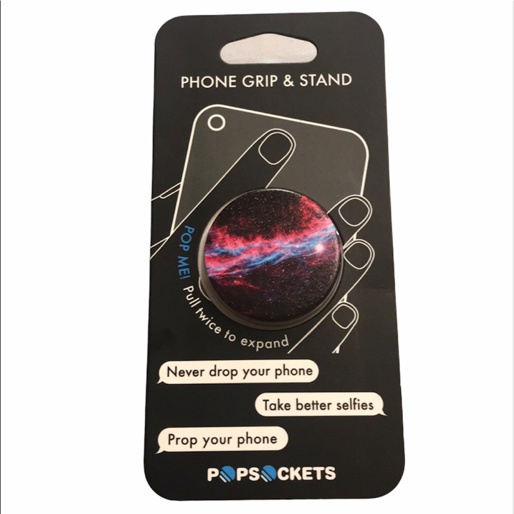 PopSockets Veil Nebula PopSocket Red Blue